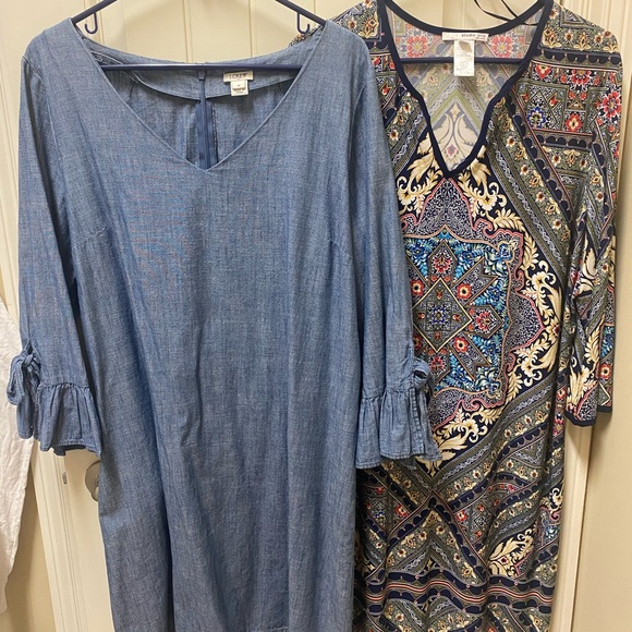 J. Crew Dresses & Skirts - Dresses👗-J Crew-Chambray-Size 14/1 Studio One Size PXL-Print design